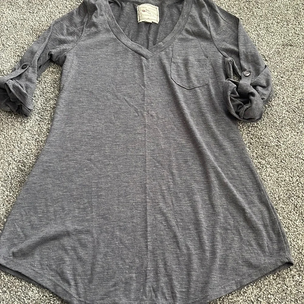 Pink Rose 3/4 length sleeve shirt S